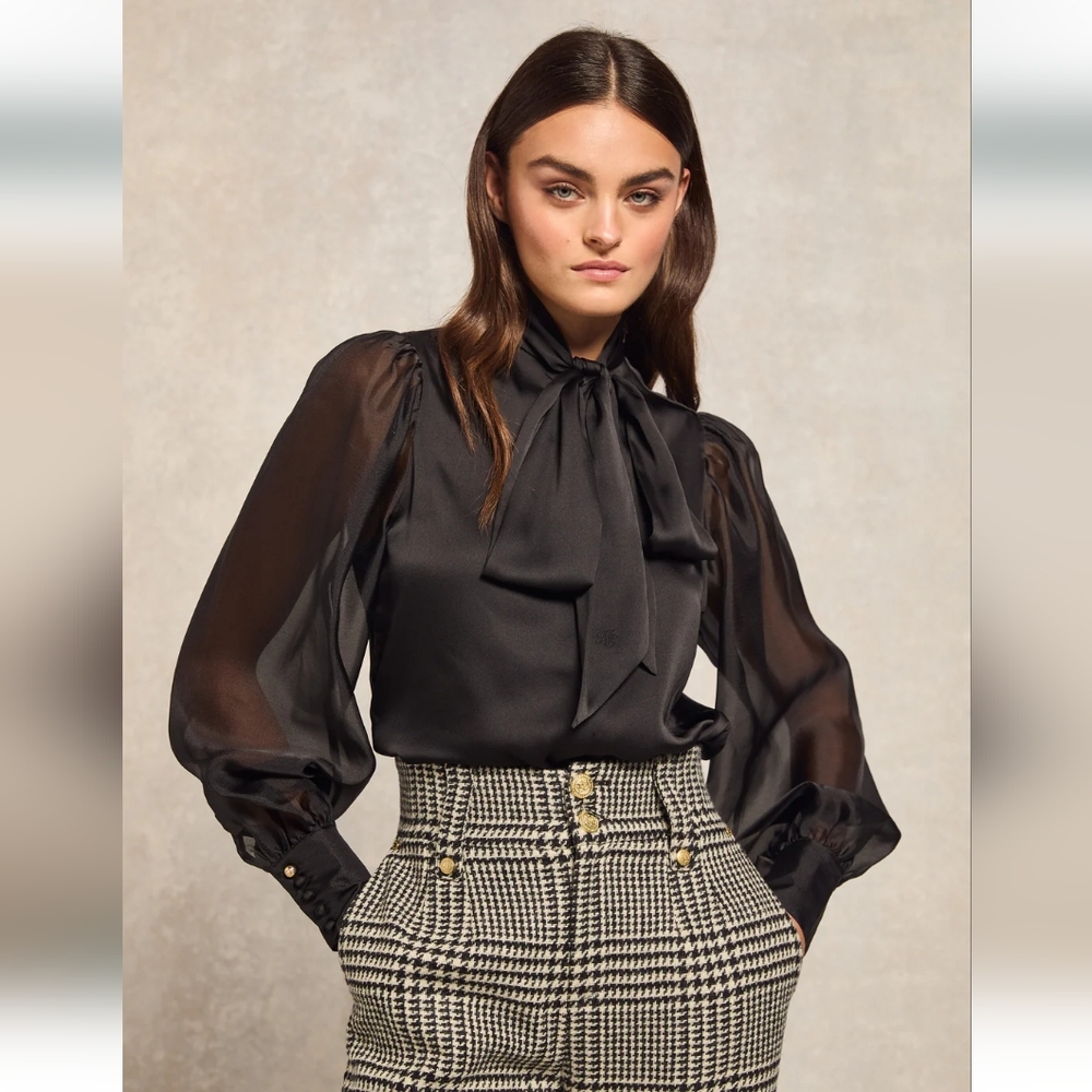 Holland Cooper Ariella Blouse Black